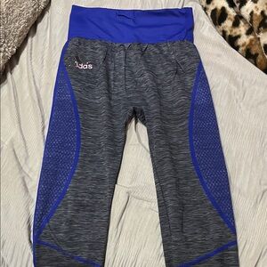 Adidas Royal Blue and Gray Leggings